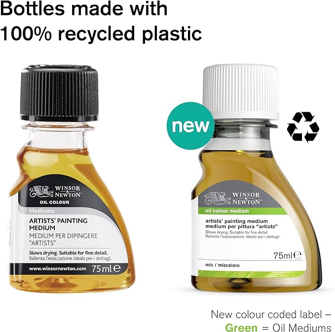 Winsor & Newton Cold Pressed Linseed Oil, 250ml Bottle - Image 3