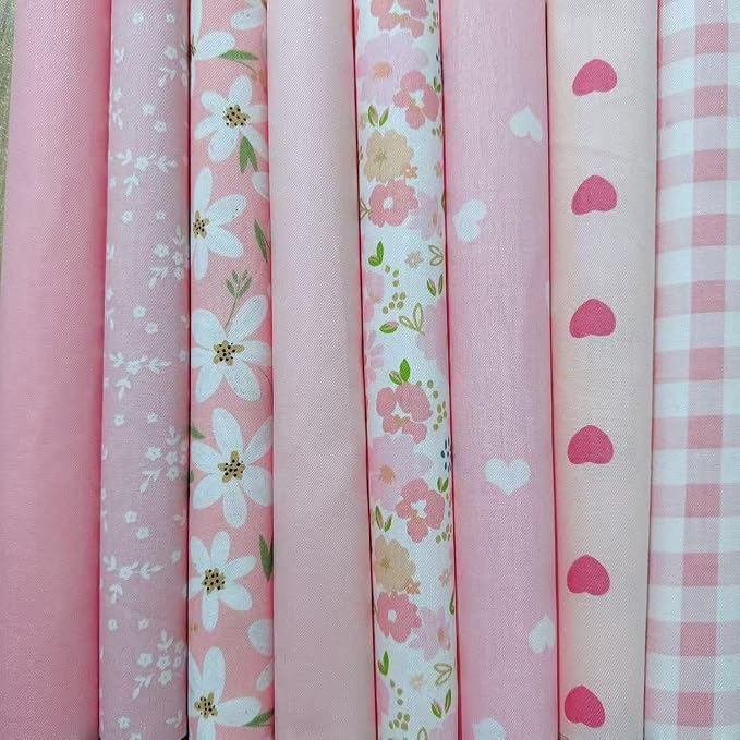 Cotton Fabric DIY Making Supplies Quilting Patchwork Fabric Fat Quarter Bundles by Antetek