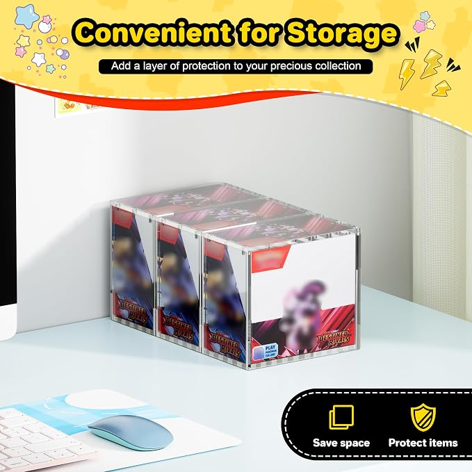 PKMN Booster Box Acrylic Case, 5MM Acrylic Display Case, Dustproof and - Image 7