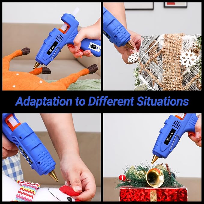 Hot Glue Gun Full Size: DEKOPRO 60/100Watt Dual Temp Hot Glue Gun Kit - Image 6