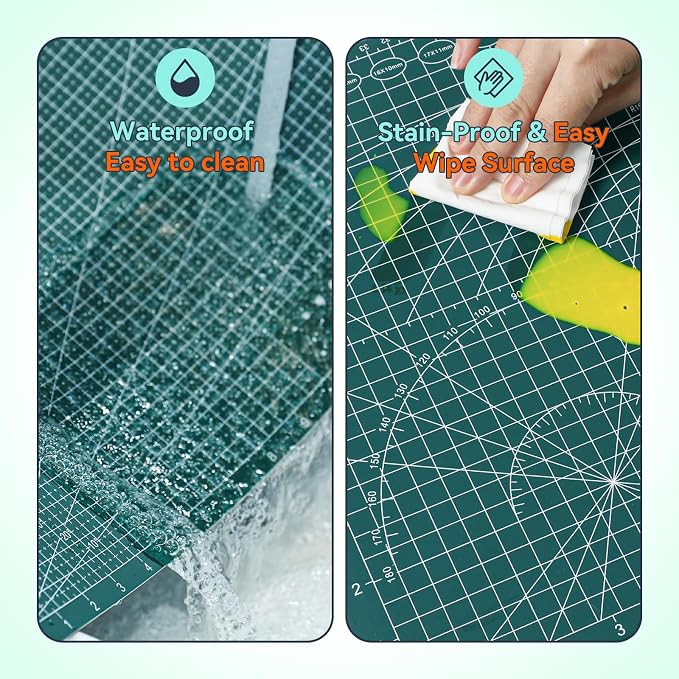 HTVRONT 5 Packs Self Healing Cutting Mat- 12" x 18” Double-Sided Cutting Mats - Image 6