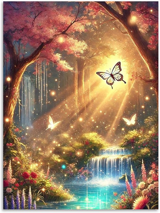 Landscape Diamond Art Kits for Adults Beginners 12x16 in, DIY Craft Gift | by Kalonyth
