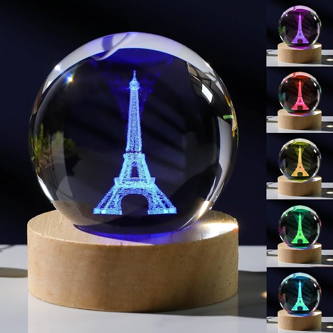 3D Paris Gifts for Women Crystals Ball by Unknown
