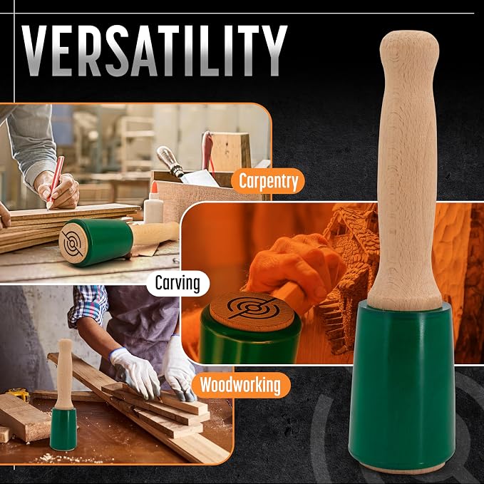 Precision Wood Carving Mallet 15oz - Image 7