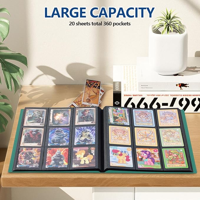 Card Binder, EDUDIIU 9 Pockets Premium Trading Card Binders, Cards Collection - Image 5