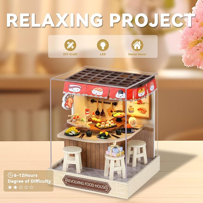 Flever Dollhouse Miniature DIY House Kit Creative Room - Image 8