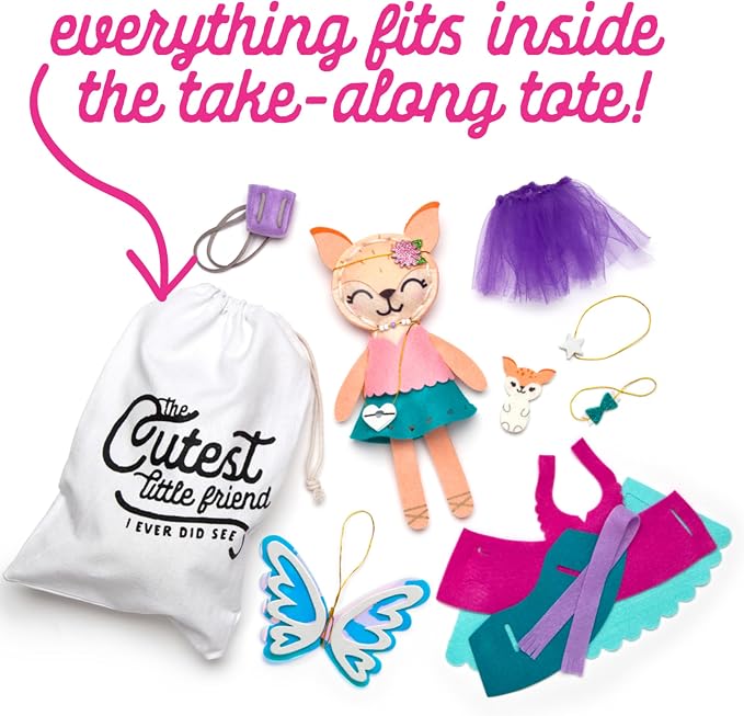 Craft-tastic – Make a Fox Friend Craft Kit – Learn to Make 1 Easy-to-Sew Stuffie - Image 5