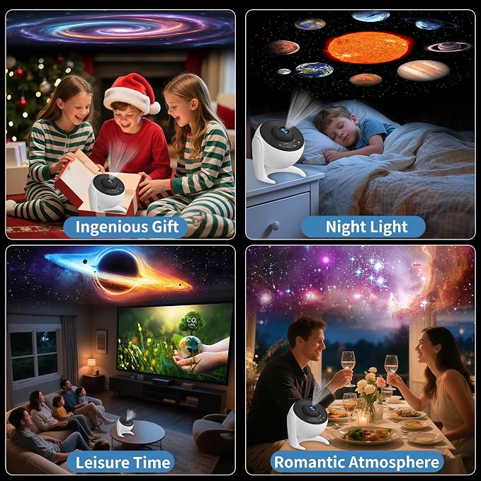 FlyLily Galaxy Projector for Bedroom, 13 in 1 Planetarium Star Projector - Image 6