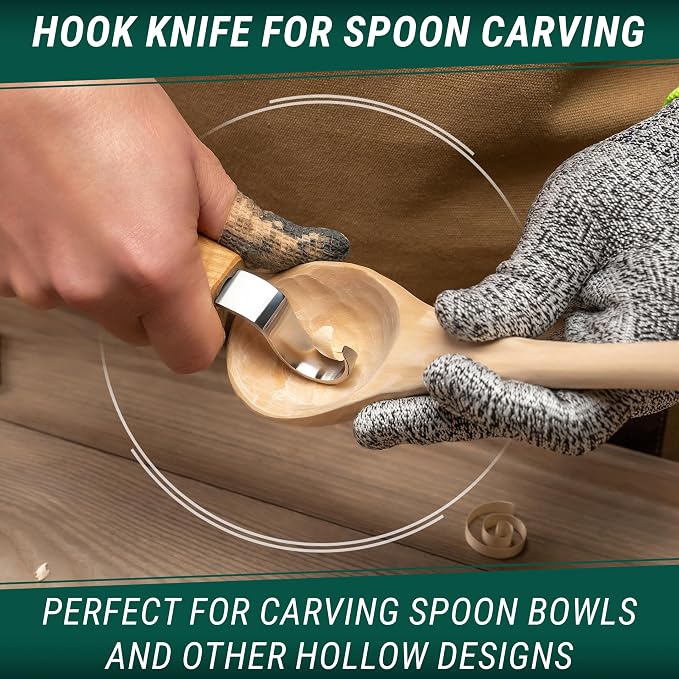 BeaverCraft S01 Wood Spoon Carving Knives Set Spoon Making Tools Kit Whittling - Image 3