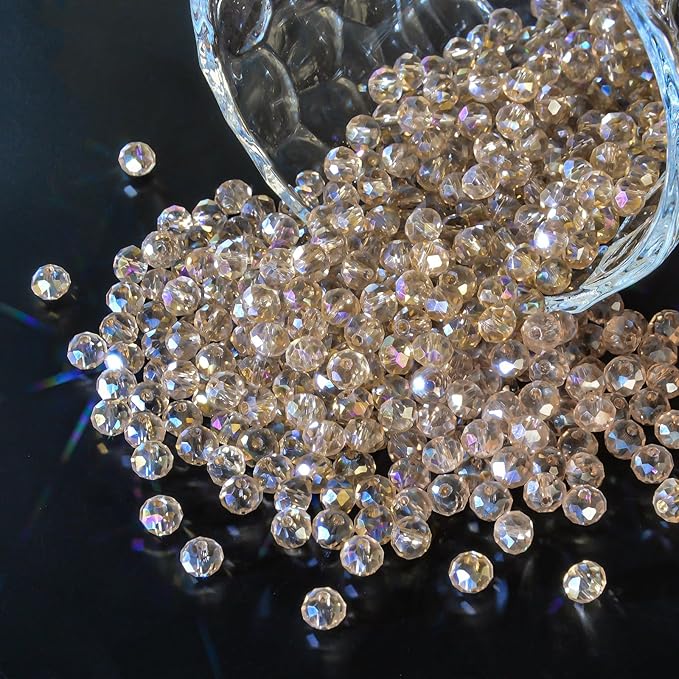 500Pcs 6mm Crystal Glass Beads for Jewelry Making Beads for Bracelets Necklace - Image 2