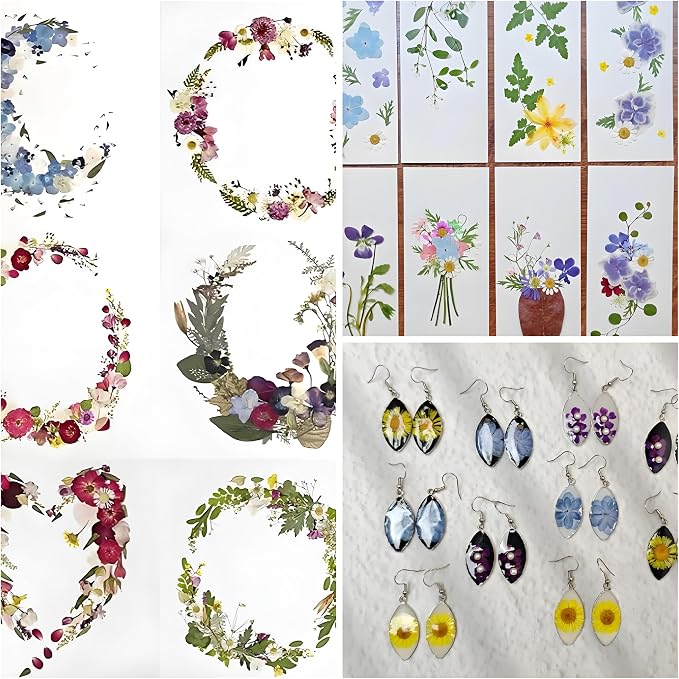 140Pcs Dried Pressed Flowers, Natural Dried Flowers Bulk - Image 6