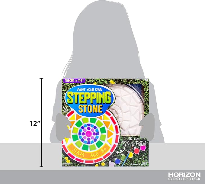 Made By Me Mosaic Stepping Stone, DIY Custom Name Garden Stone, Great Spring & - Image 5