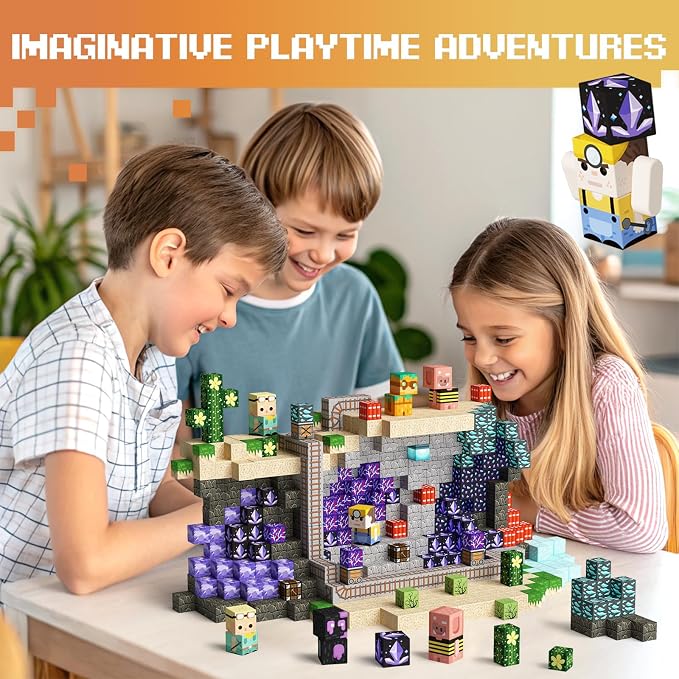 GobiDex Magnetic Building Blocks Kids Game-Based Build Magwonder World - Image 4
