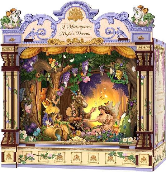 CUTEBEE DIY Miniature House Kit, 3D Wooden Puzzle by CUTEBEE