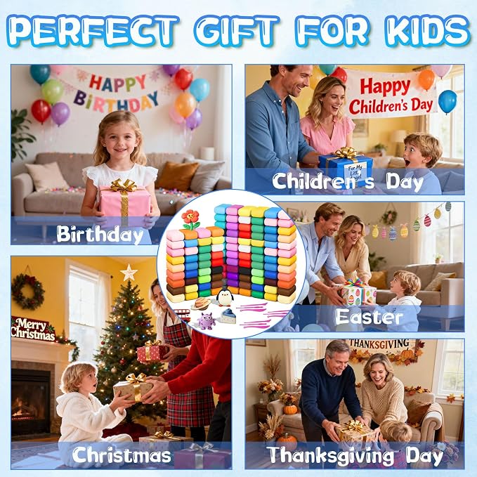 Air Dry Clay-108 Pack 36 Colors Modeling Clay - Image 6