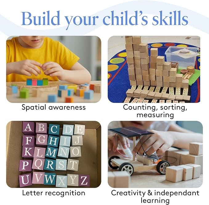 DIY Wood Cubes 1-1/2-inch, Wooden Blocks - Image 6