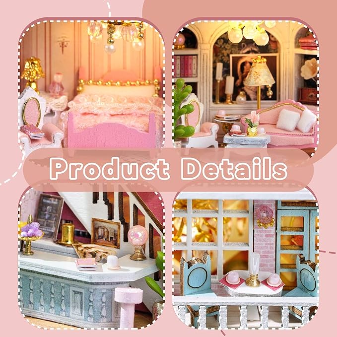 Flever Dollhouse Miniature DIY House Kit Creative Room - Image 3