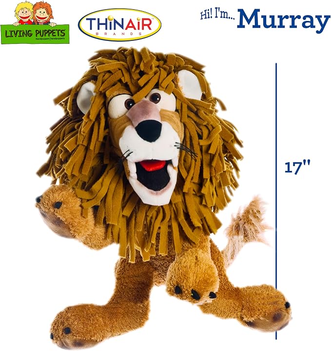 Living Puppets 17-Inch Lion Hand Puppet - Image 2