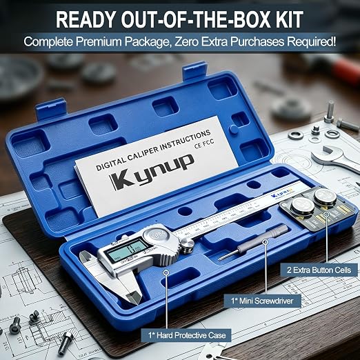 Kynup Digital Caliper 6 Inch Measuring Tool, Professional Stainless Steel - Image 8