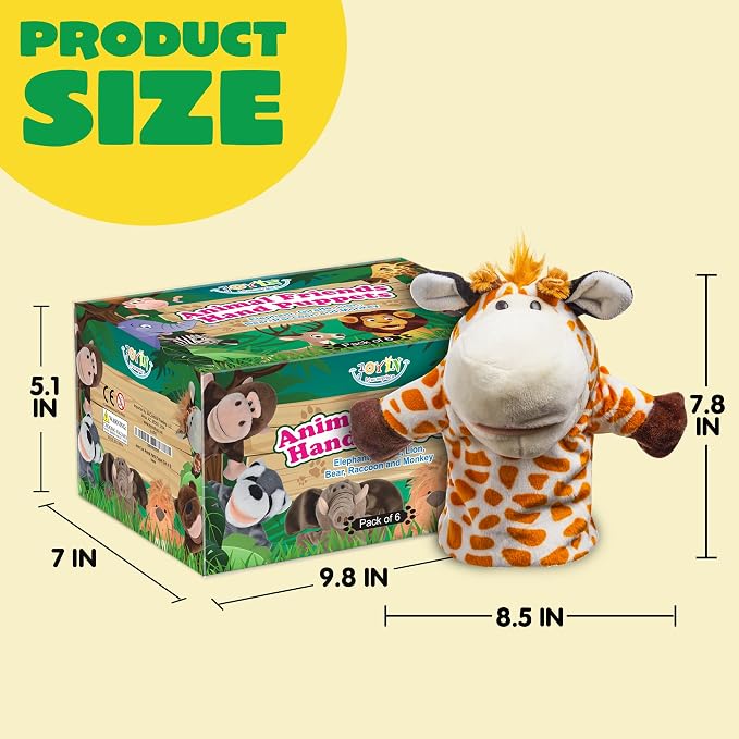 JOYIN 6Pcs Kids Hand Puppet Set - Image 6