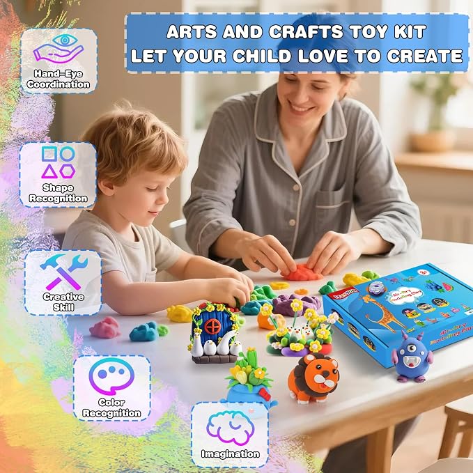 Modeling Clay - 50 Colors Air Dry Clay, DIY Molding Magic Clay - Image 4