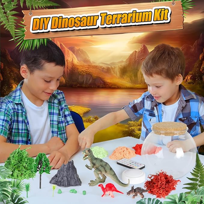 Dinosaur Activities Toys-Dinosaur Terrarium Craft Kits - Image 2