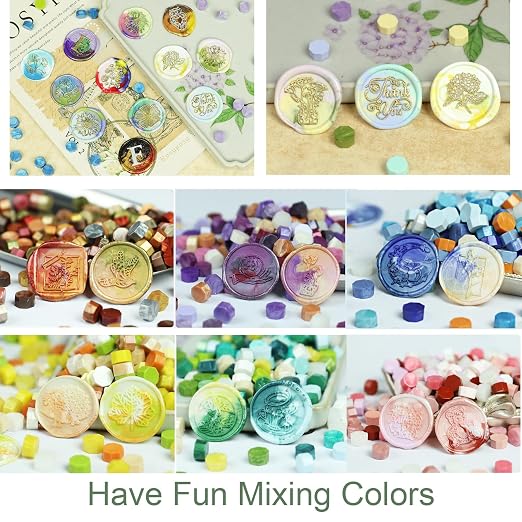 1200 Pcs Assorted Wax Seal Beads Bulk, Andotopee Sealing Wax Beads - Image 4