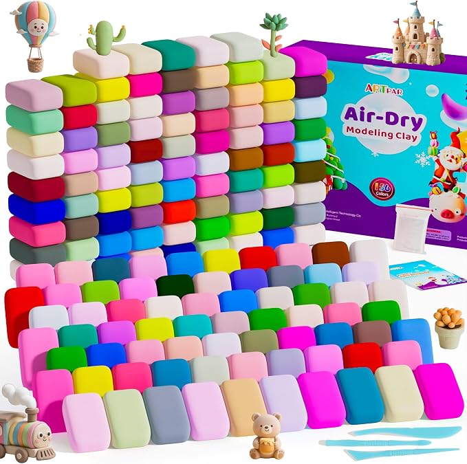 A‌RTPAR Air Dry Clay 156 Colors, Modeling Magic Clay by ARTPARWelcomesYou