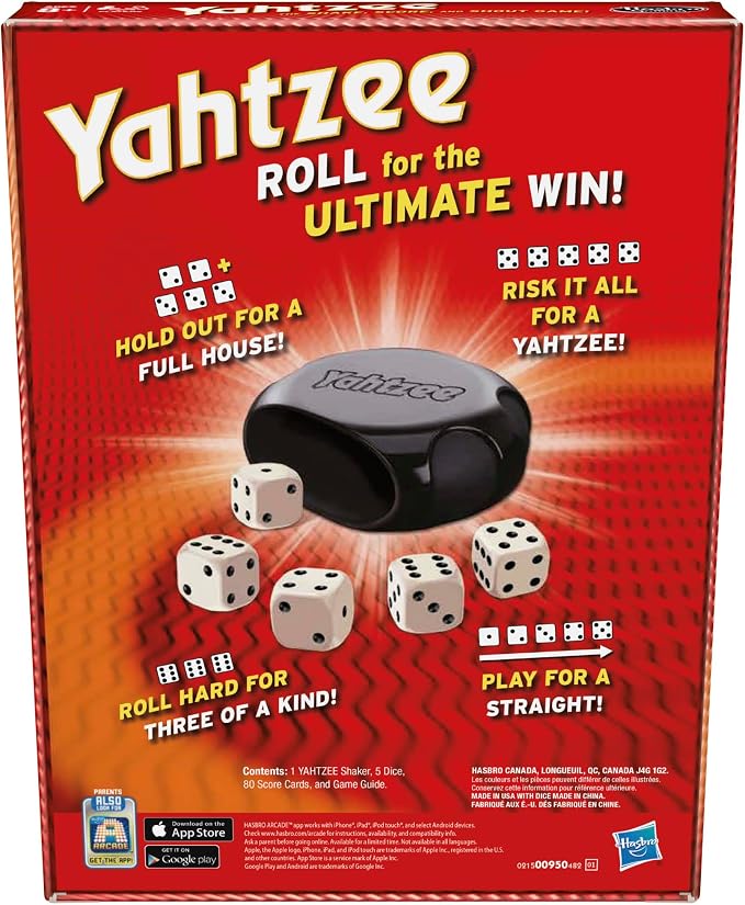 Hasbro Gaming Yahtzee Game, Fast-Playing Dice Games - Image 2