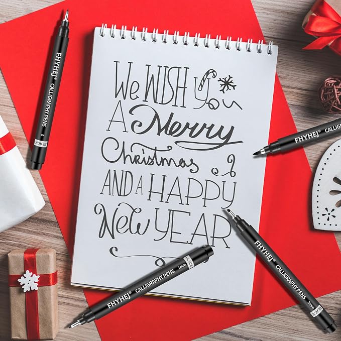 6 Size Calligraphy Brush Pens Set - Image 6