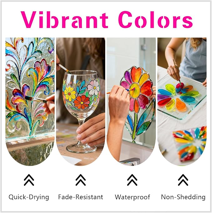 GOODTAKE Hot Pink Glass Paint - Image 7