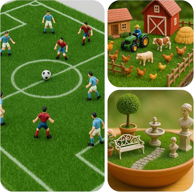 Shindel 10 Packs 6" x 6" Fake Grass Decor, Artificial Grass - Image 6