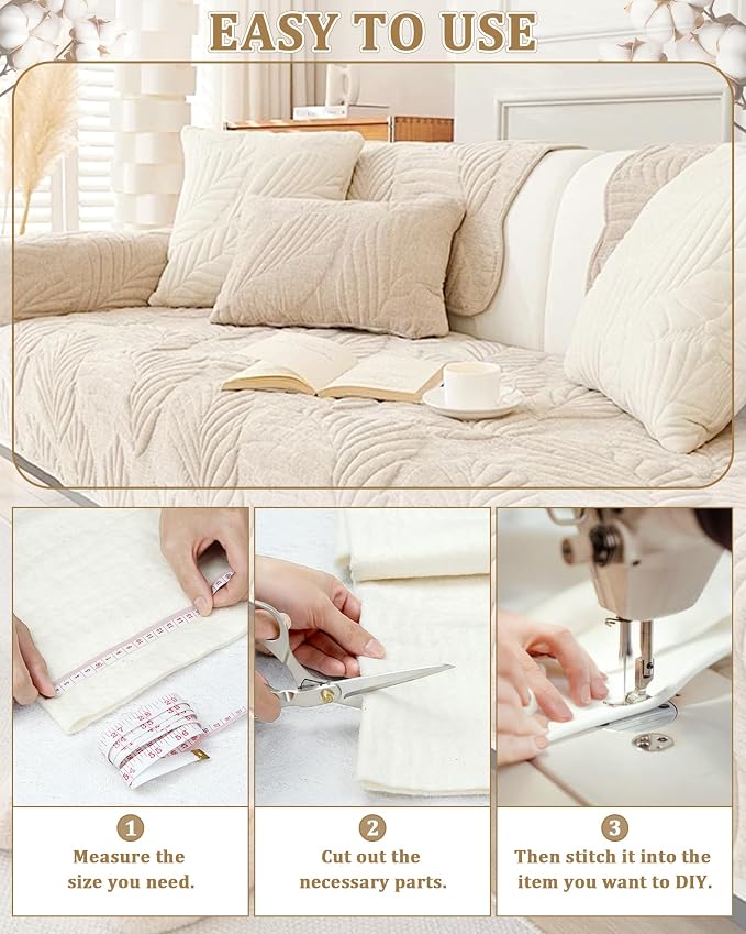PLANTIONAL Grinding Natural Cotton Quilt Batting: 79-Inch x 91-Inch Light - Image 6