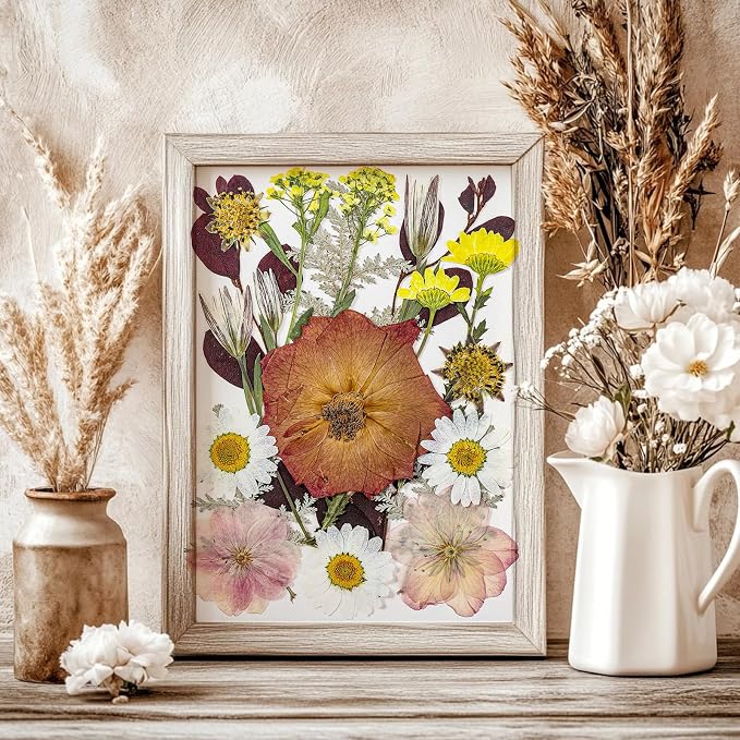 85Pcs Boho Dried Flowers for Crafts, Real Natural Pressed Flowers for Crafts - Image 8