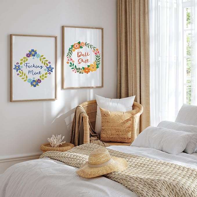 Louise Maelys Funny Flower Wreath Embroidery Kit - Image 6