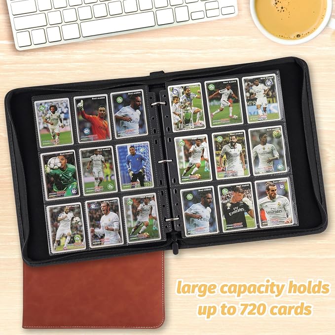GERMUN 9 Pocket Card Binder, Premium Zip Trading Card Binder, 720 Double Sided - Image 7