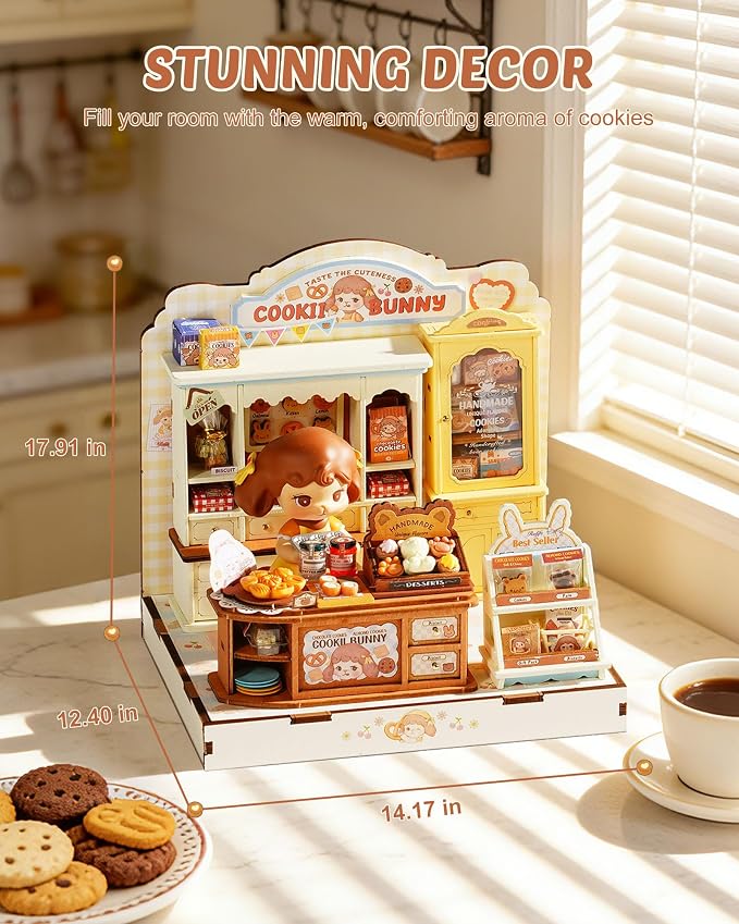 Rolife DIY Miniature House Kit for Adults, Mini Wooden Dollhouse Kit, Tiny - Image 6