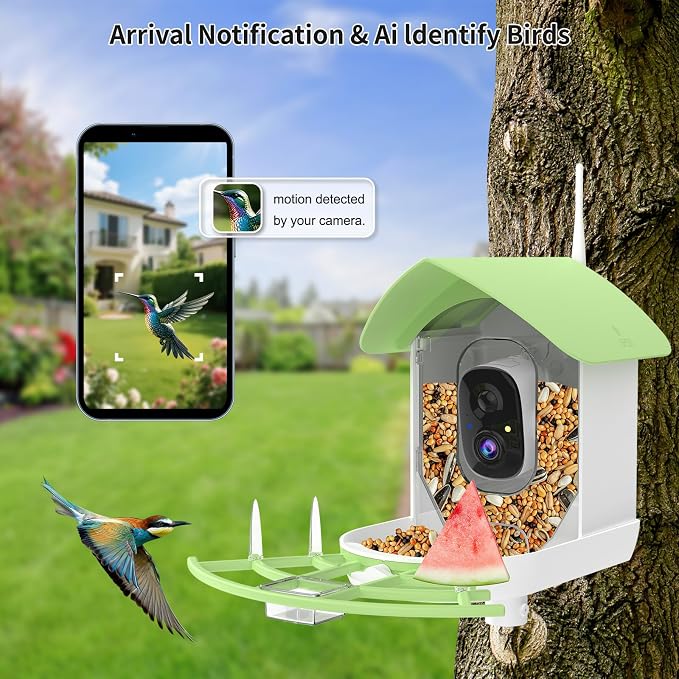 Bird Feeder with Camera, Smart AI Birds Breed Recognition, Birds Motion - Image 2