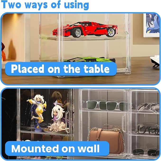Montex Acrylic Display Case for Collectibles 3 Tier, Figure Display Case - Image 4