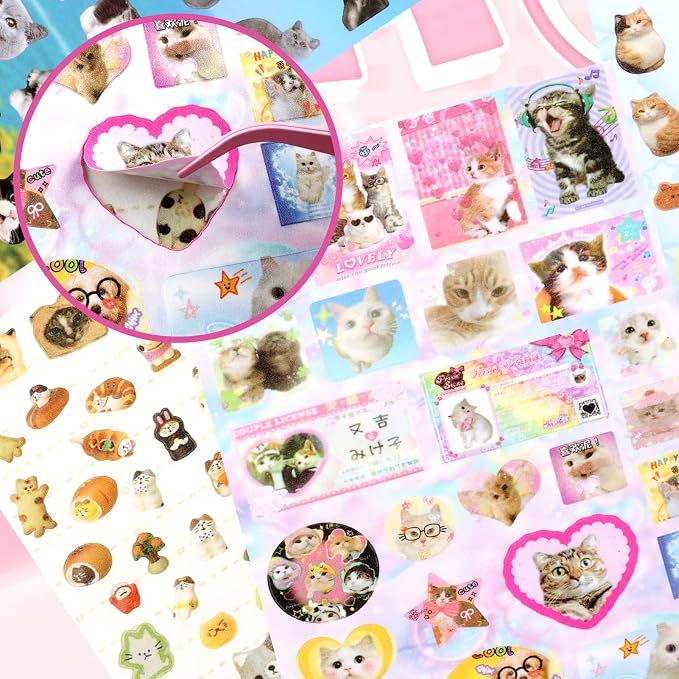 Tmtains 30 Sheets Cat Sticker Book - Image 6