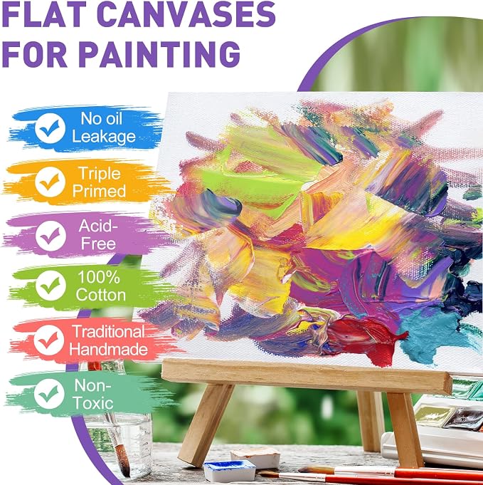 ESRICH 48 Pack Canvas for Painting 11x14, Canvas Boards for Painting Cotton - Image 3