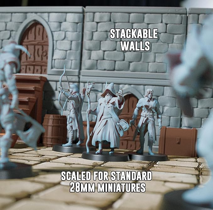 Dungeon Walls Modular DND Terrain Set - Image 3