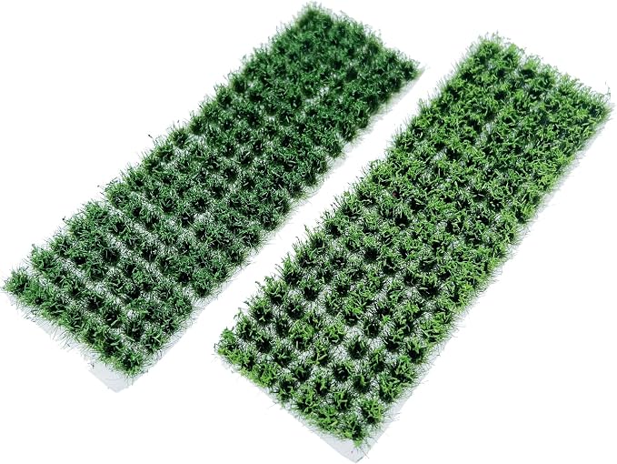 Woohome 280 PCS Static Grass Tuft Tea Model Grass Tufts 2 Color Artificial by Woohome