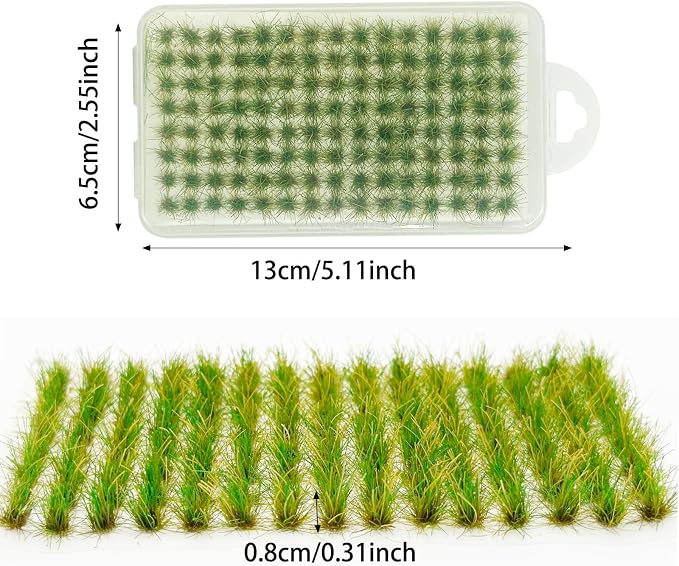 Woohome 120 PCS Bushy Tufts Static Grass Tuft Model Grass Tuft - Image 5