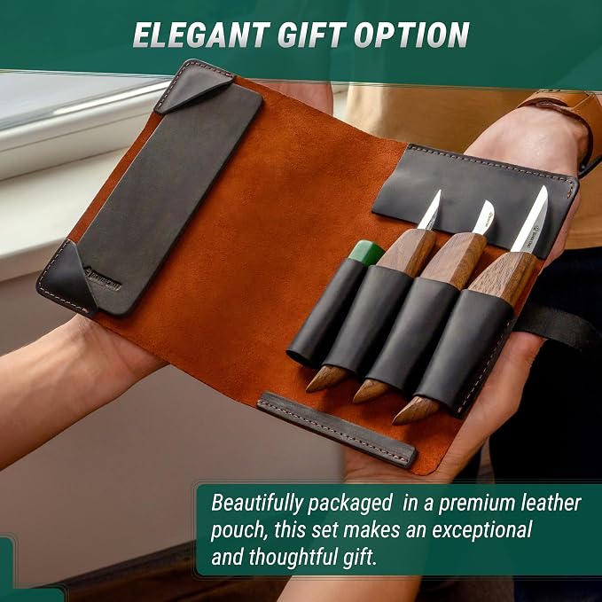 BeaverCraft Wood Carving Knife Set Deluxe S15X - Image 6