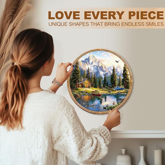 Lakeside Leisure Puzzles Adults Gifts Wooden 200 Pieces 11.4 * 11.4in - Image 6