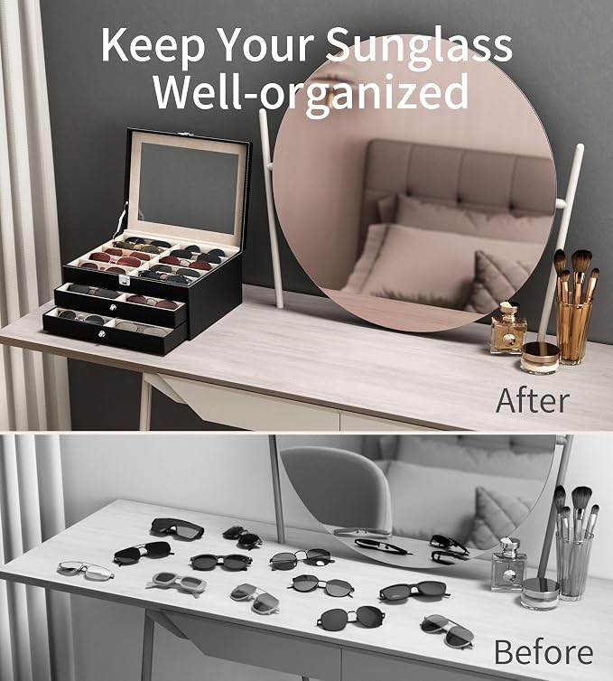 NEWLOOP 10/30 Slots Sunglass Organizer - Image 6