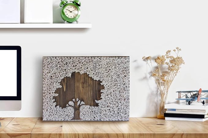String of the Art Oak Tree String Art Kit, American Made DIY Craft Kit - Image 7