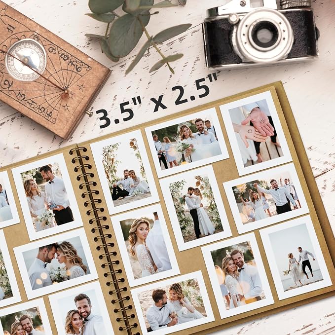 10x10 Inch DIY Scrapbook Photo Album, Hardcover Kraft Paper Acid-Free, 20 Sheets - Image 4