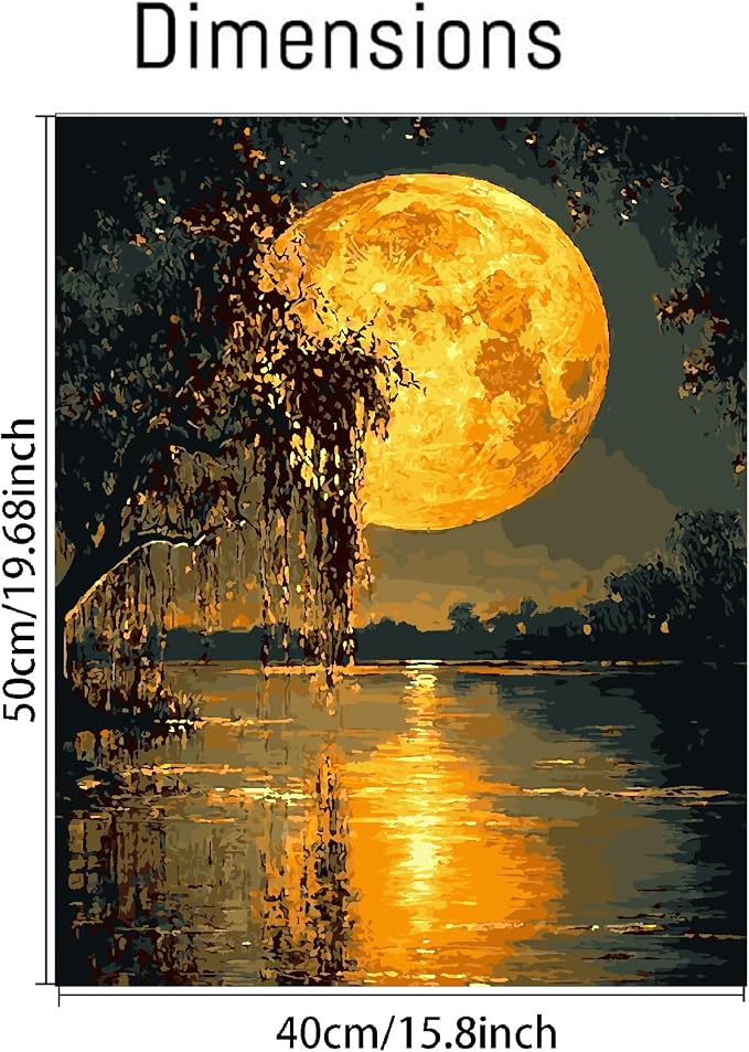 Clendo DIY Moon Paint by Numbers Kit - Image 2